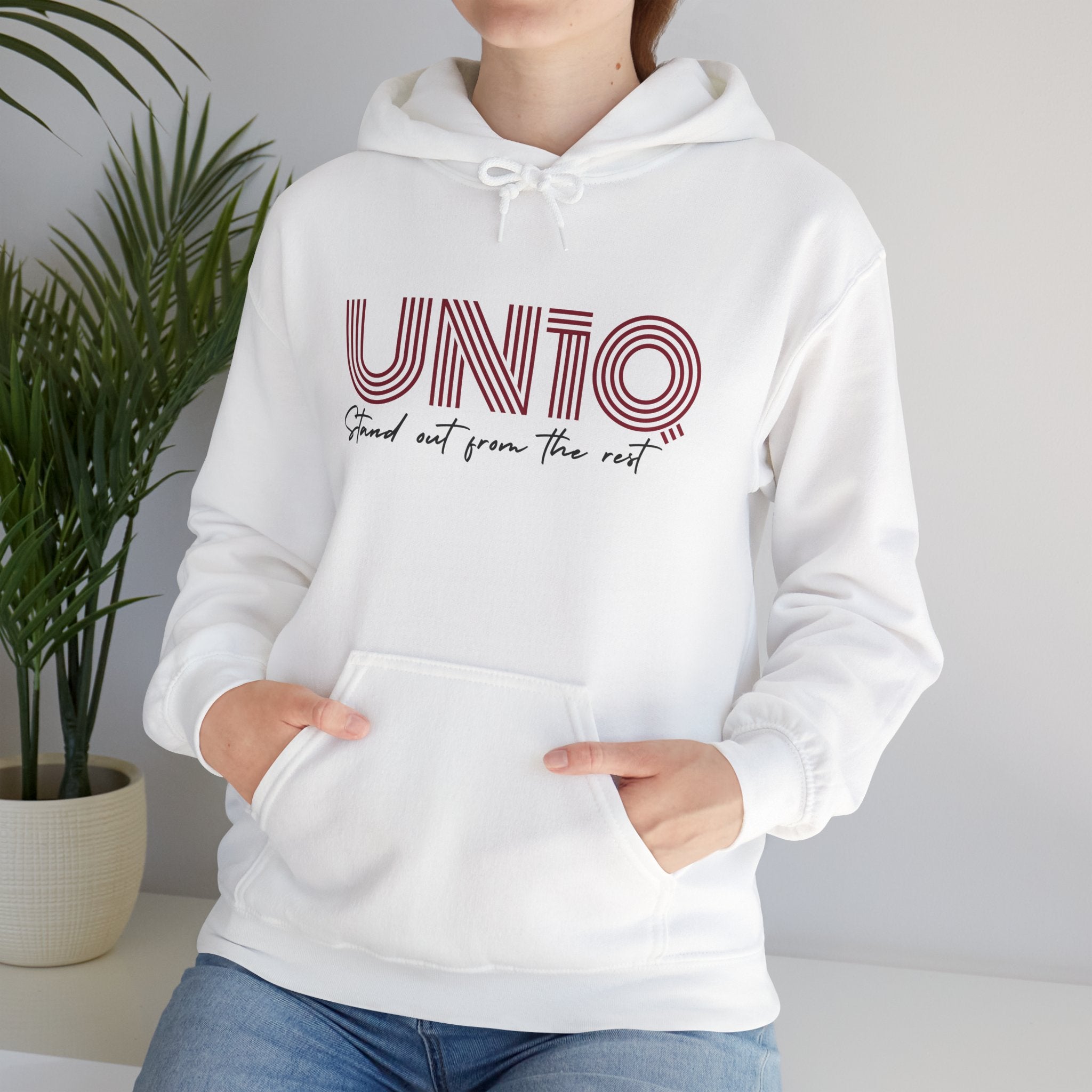 Pullover Hoodie - Stand Out From The Rest (White)