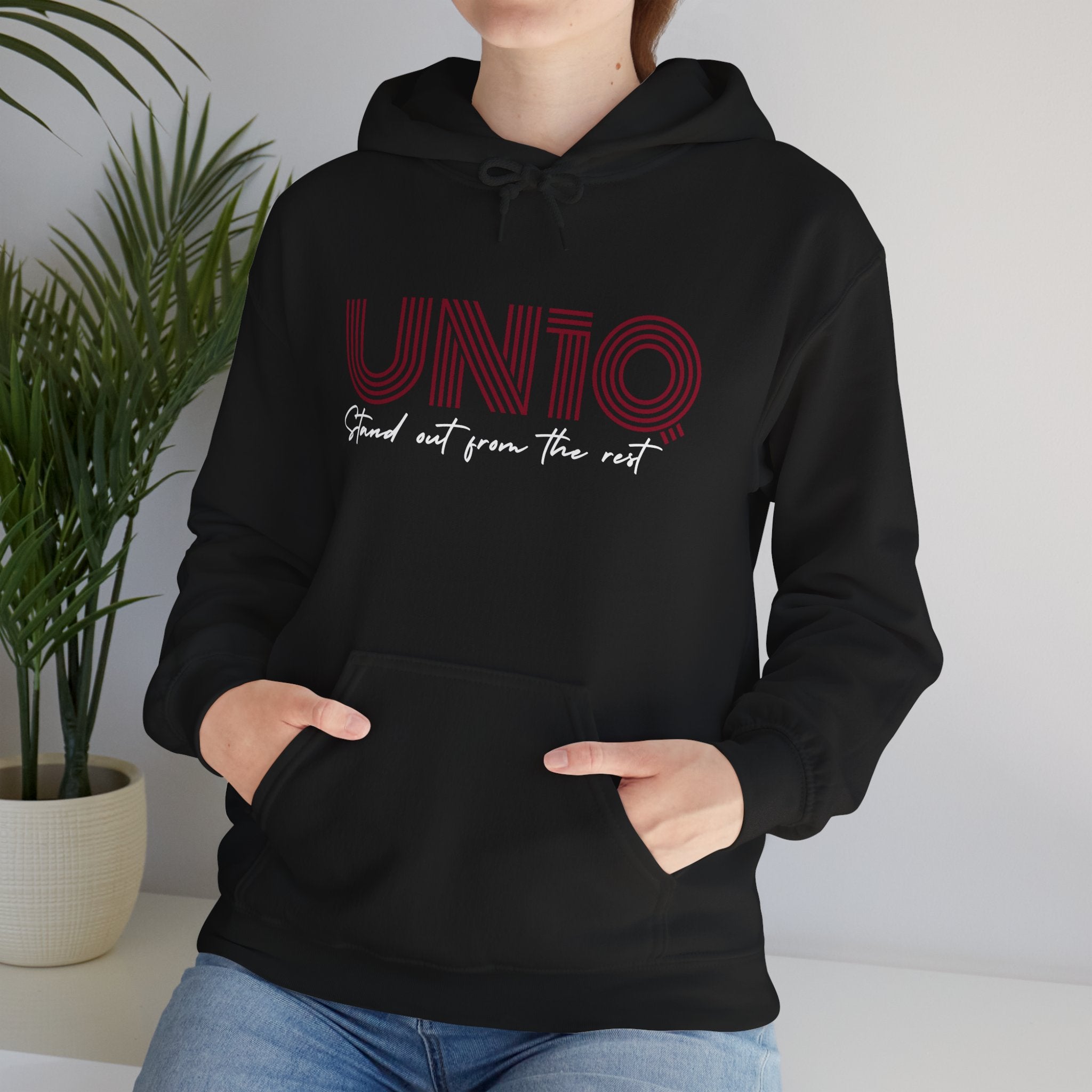 Pullover Hoodie - Stand Out From The Rest (Black)