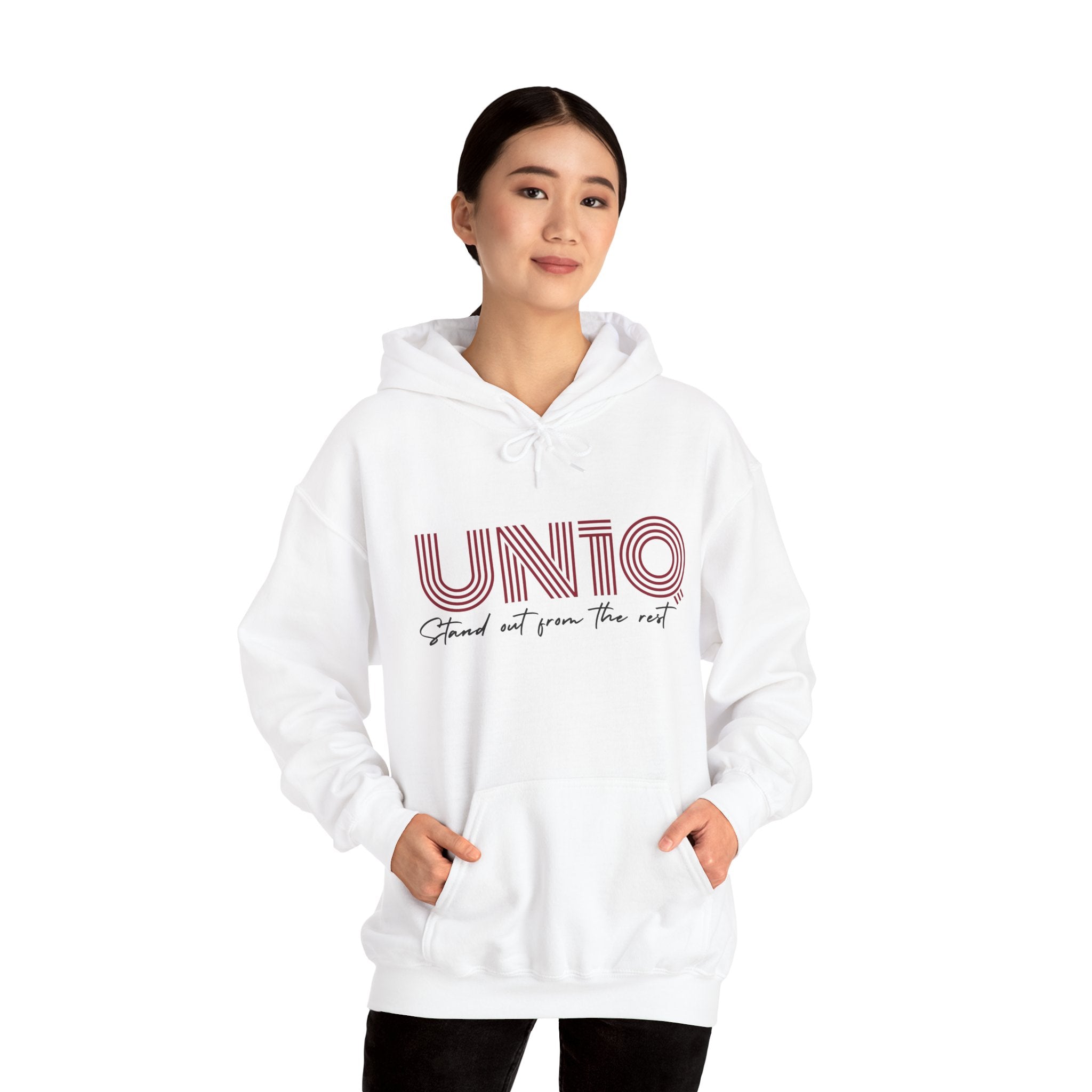 Pullover Hoodie - Stand Out From The Rest (White)