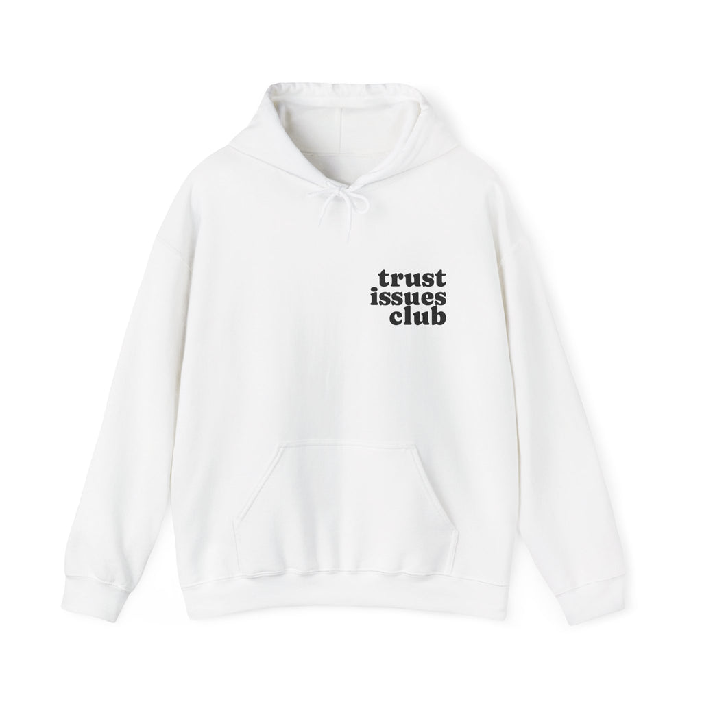 Pullover Hoodie - Trust Issues Club (White)